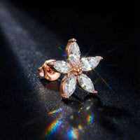 Thumbnail for Austrian Crystals Flowers Earrings, view 4
