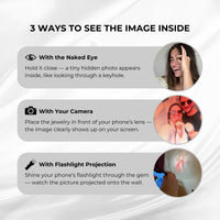 Thumbnail for Three ways to view the image inside the Sunflower Photo Necklace by Brother & Sisters.