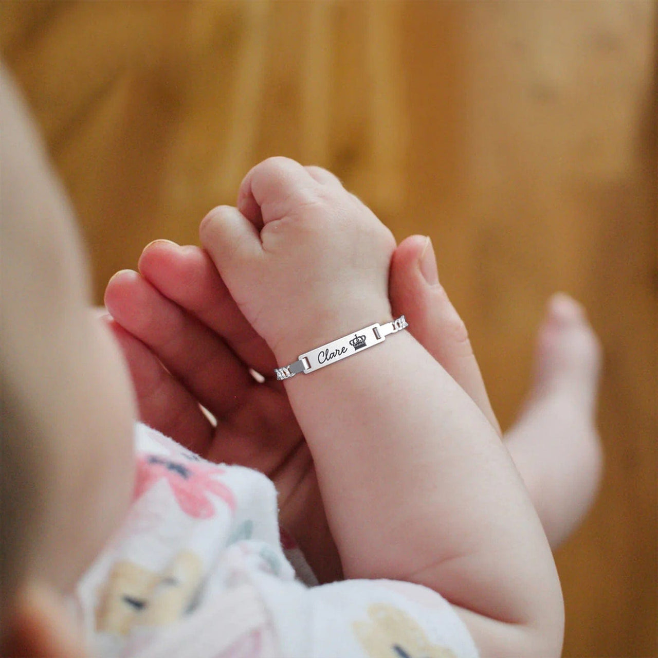 Baby Name Bracelet - Personalised Baby Gift - Personalised Blanket Bracelet Brother & Sisters
