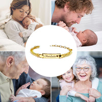 Thumbnail for Baby Name Bracelet - Personalised Baby Gift - Personalised Blanket Bracelet Brother & Sisters