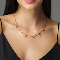 Thumbnail for Classic Name Necklace - Custom Name Necklace - Gifts for Mom - Personalized Gift - Birthday Gifts for Her Necklace Gold Brother & Sisters