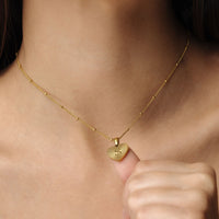 Thumbnail for Gold Necklace for a Woman - Sentimental Initial Necklace - Woman Necklace - Letter Necklace - Heart Necklace Necklace Brother & Sisters