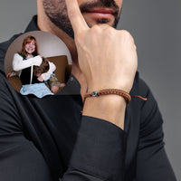 Thumbnail for Man Bracelet - Men’s Personalised Bracelet - Personalized Gift - Custom Jewelry For Him - Custom Bracelet Picture - Personalised Photo Gift Bracelet Brother & Sisters