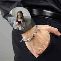 Thumbnail for Man Bracelet - Men’s Personalised Bracelet - Personalized Gift - Custom Jewelry For Him - Custom Bracelet Picture - Personalised Photo Gift Bracelet Brother & Sisters