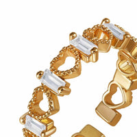 Thumbnail for Gold heart ring — product photo on a white background, gold