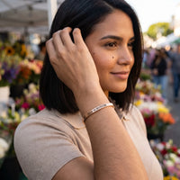 Thumbnail for Mantra bracelet — worn, everyday gesture, rose gold | SKU: 2020s-rg