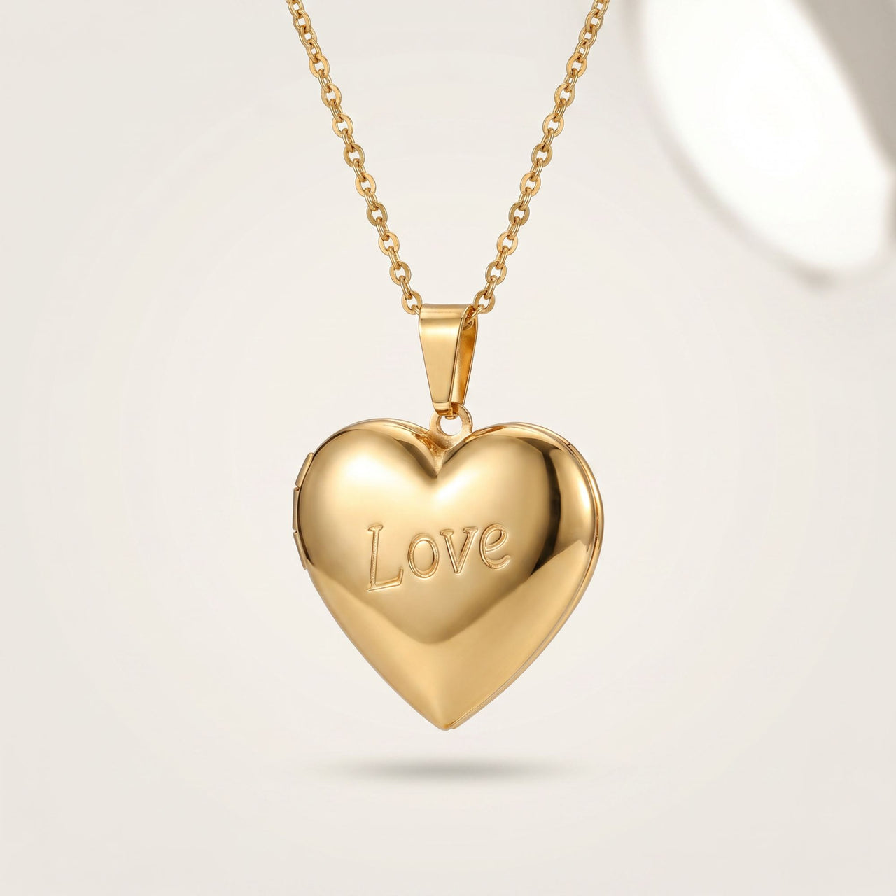 Love Heart Photo Locket Necklace