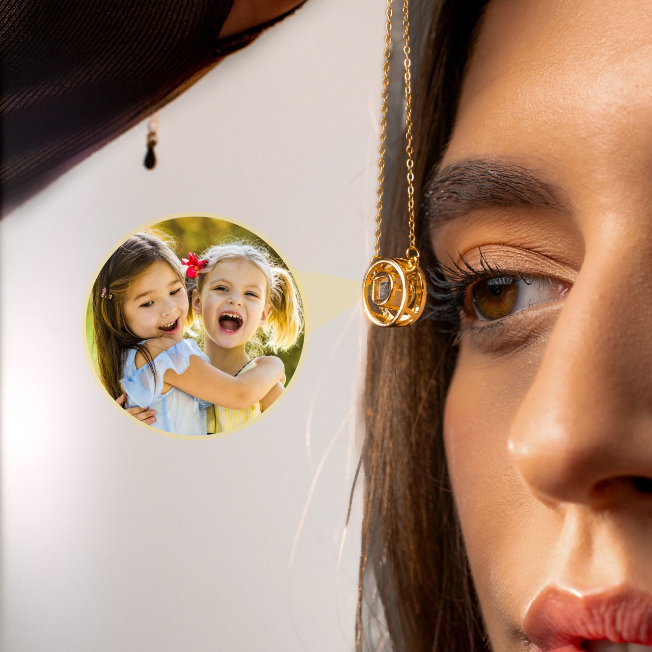 Circular Photo Necklace