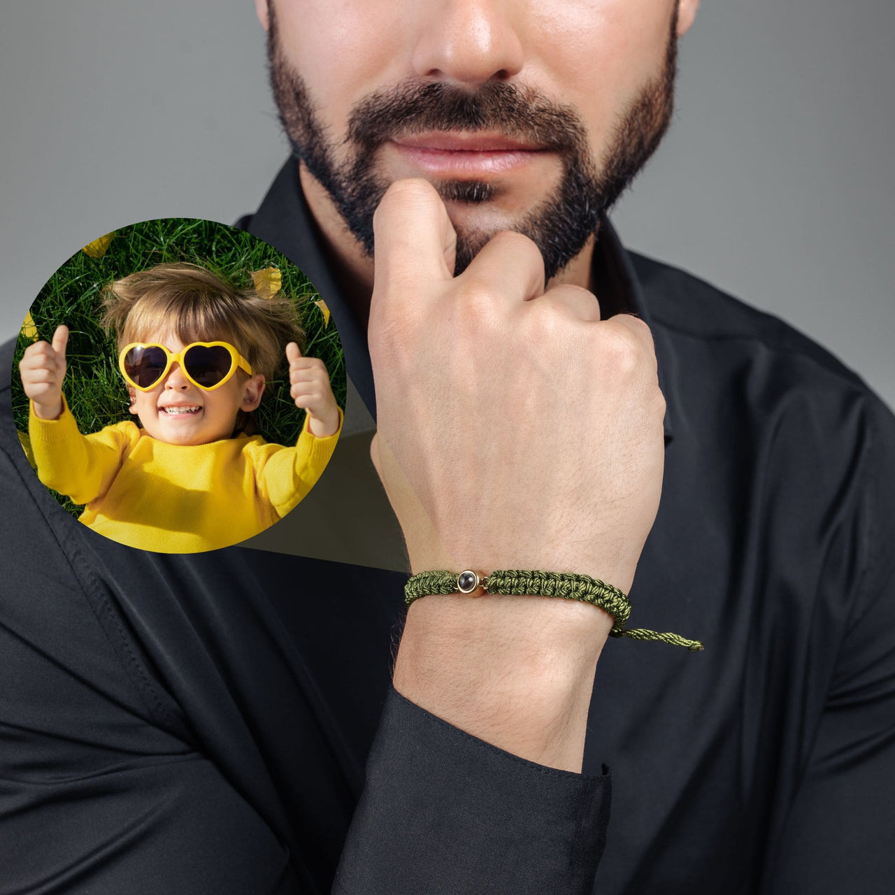 Man Photo Bracelet