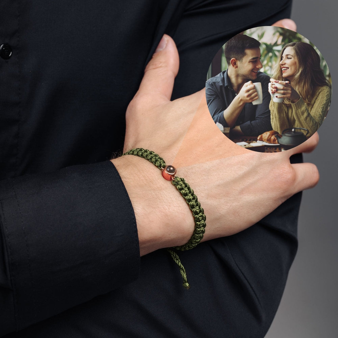 Herren Foto Armband