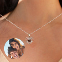 Thumbnail for Hearts Photo Necklace