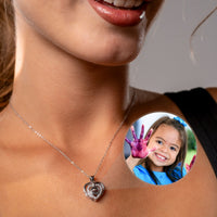 Thumbnail for Hearts Photo Necklace