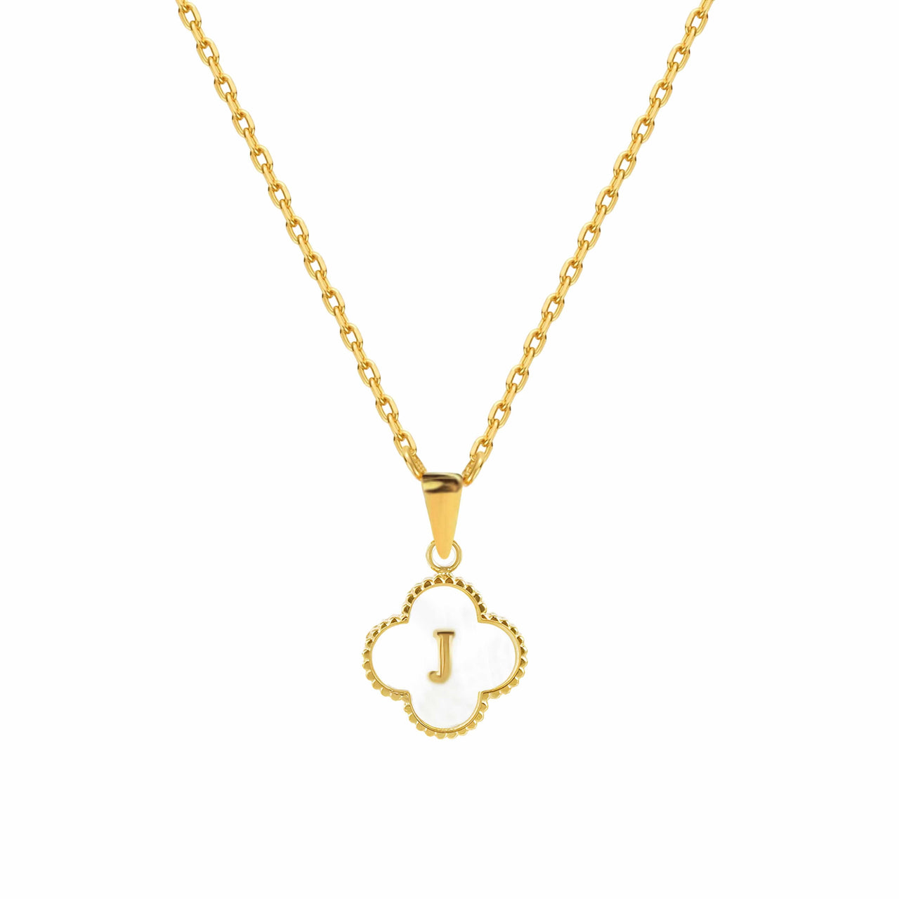 Clover Letter Necklace