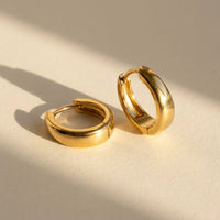 Thumbnail for Chunky Dome Hoops in Gold, product photo | SKU: 41005-gold