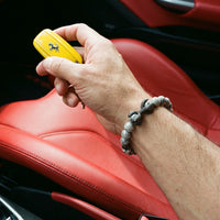 Thumbnail for Black Viking & Grey Stones – holding a Ferrari key | Brother & Sisters | SKU: 21039839-gun-black-XS-14-15, 21039839-gun-black-S-16-17, 21039839-gun-black-M-18-19, 21039839-gun-black-L-20-21, 21039839-gun-black-XL-22-23