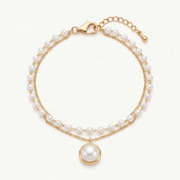 Thumbnail for Pearl bracelet — product photo on a white background, gold | SKU: l-epure