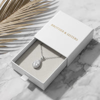 Thumbnail for Bridal necklace — in the gift box, silver | SKU: 505415-white