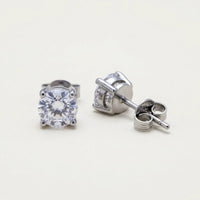 Thumbnail for Solitaire Crystal Studs in Silver, product photo | SKU: 41010-silver